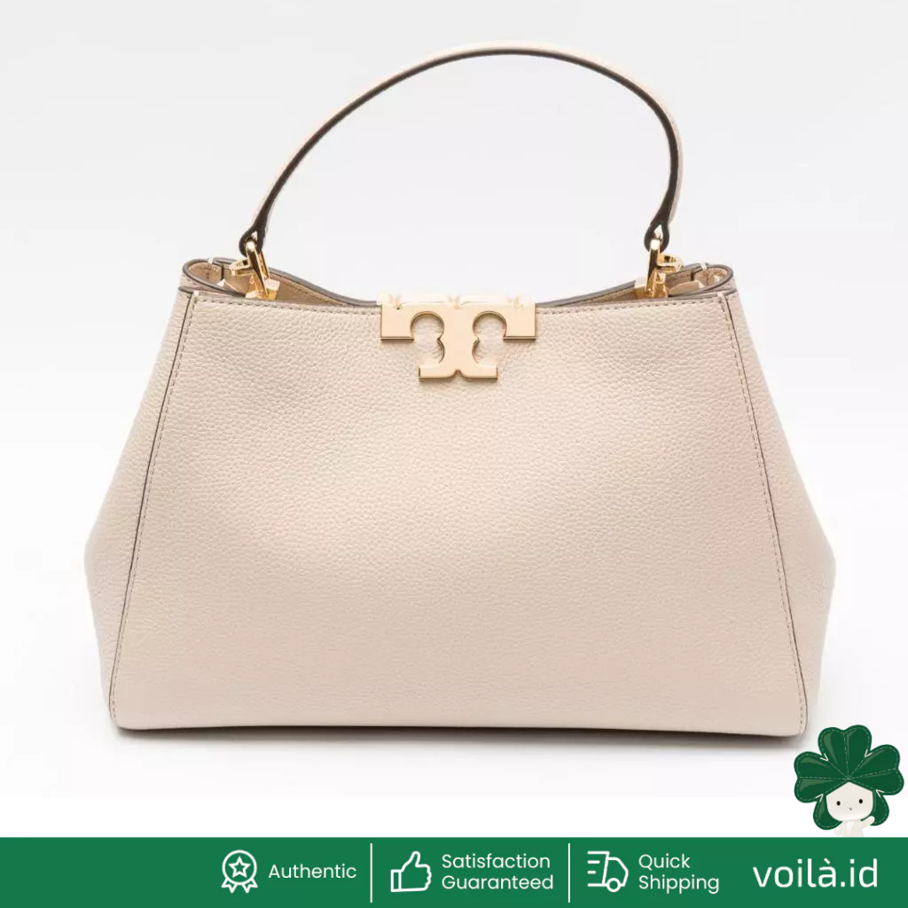 Eleanor Soft Medium Satchel Light Stone Ghw