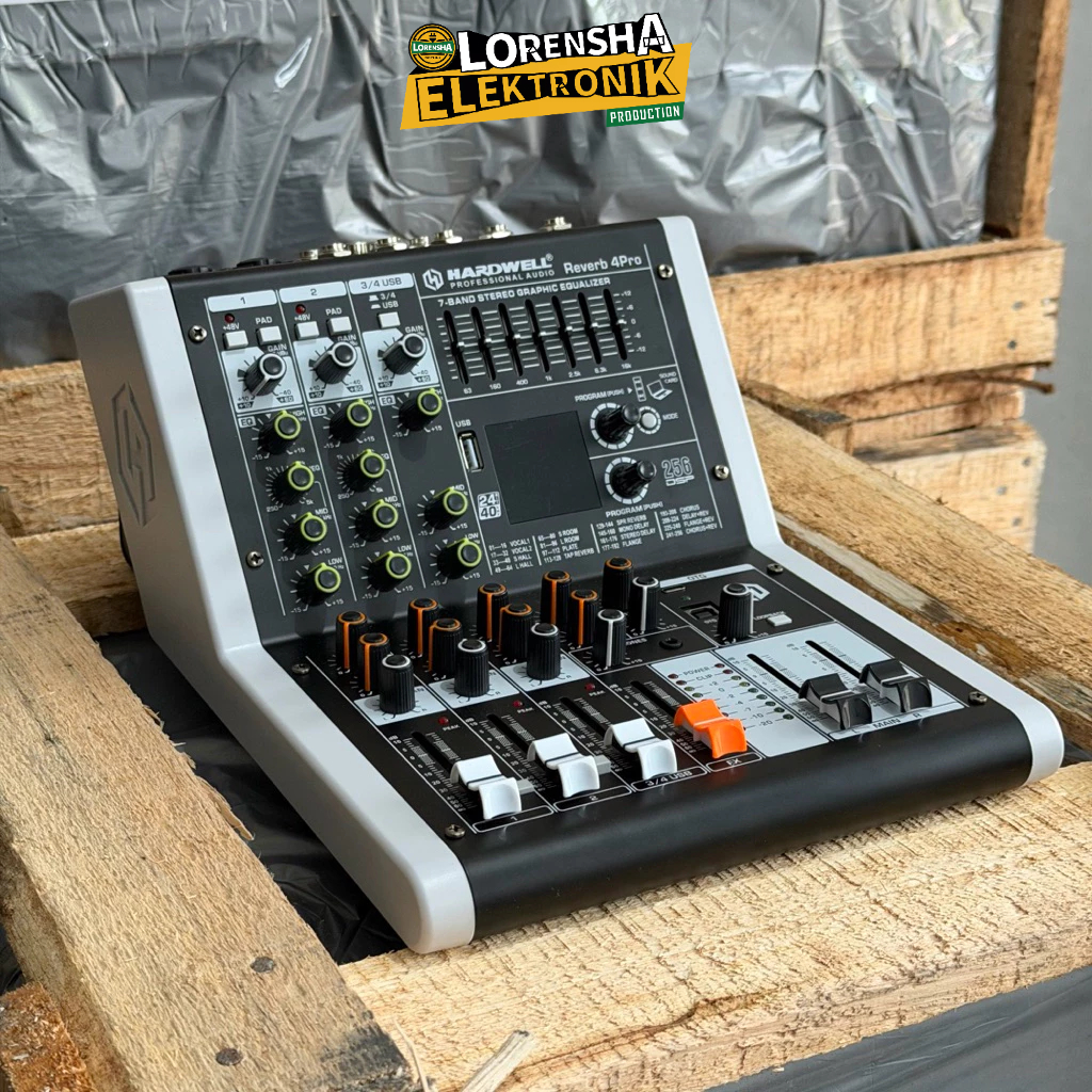 Mixer 4 Channel HARDWELL Reverb 4 Pro 256 DSP