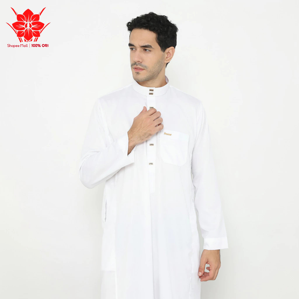ANGGREK – GAMIS SALADIN OBLONG Gamis Pria Premium Gamis Pria Muslim Bahan Katun Import Adem