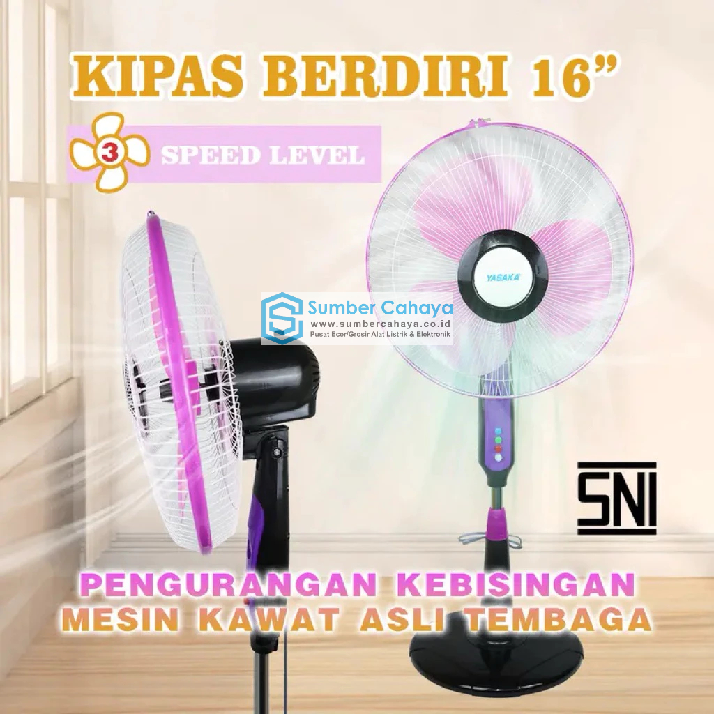 KIPAS ANGIN BERDIRI 16” YASAKA SNI
