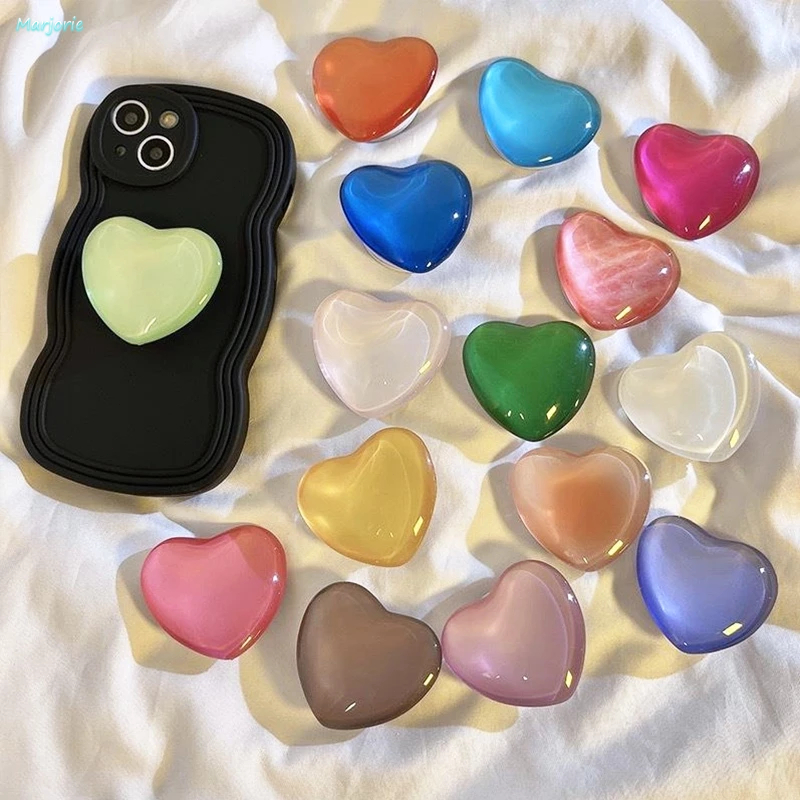 Pop Socket Premium Bentuk Hati Phone Holder HP Korean Style Love Heart Cute Aesthetic-MJD