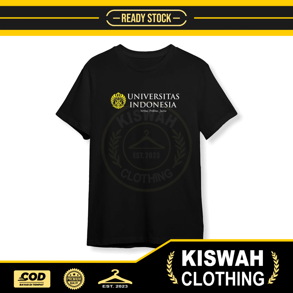 Kaos Tshirt UI Universitas Indonesia Logo Kaos Distro