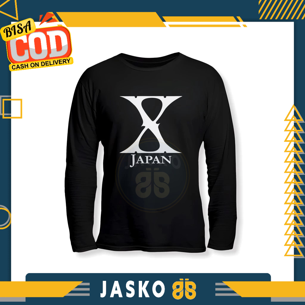 Baju Tshirt Band X Japan Logo Lengan Panjang Baju Musik