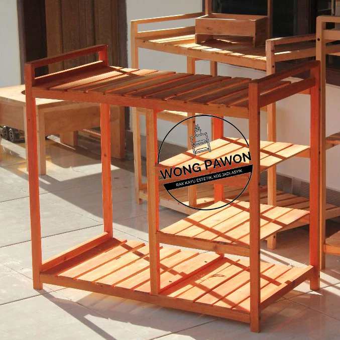 Meja Serbaguna Meja Kompor Rak Kompor 2 tungku Meja Dapur Astetic Anak Kos