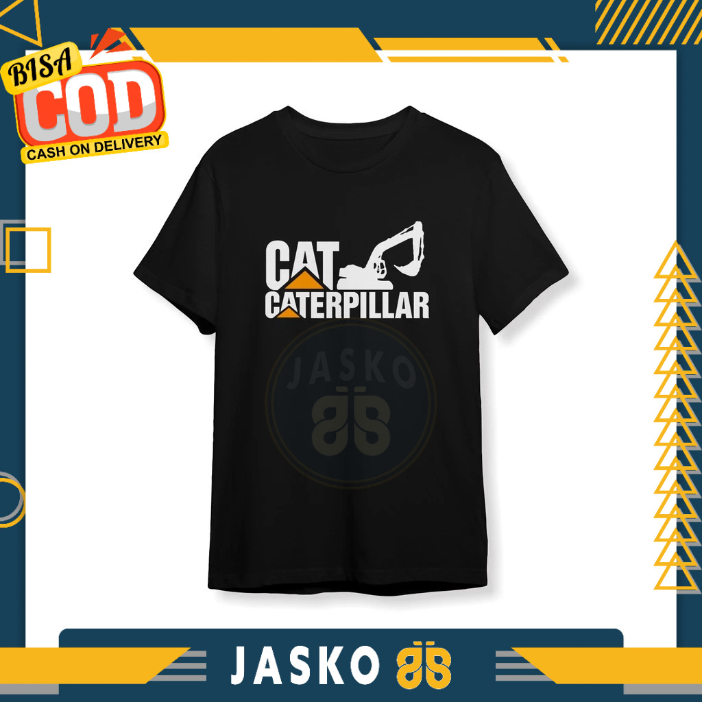 Baju Tshirt Caterpillar Excavator Vector Kaos Distro