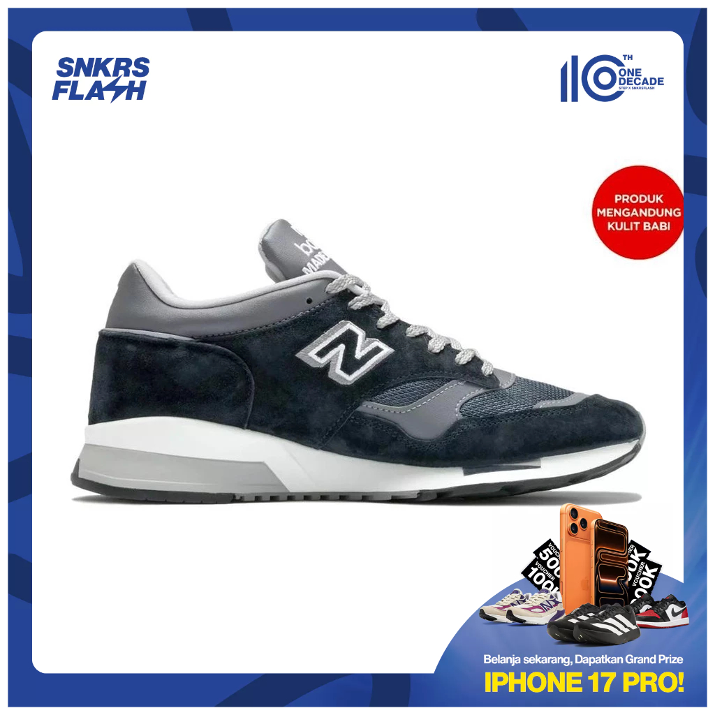NEW BALANCE 1500 Miuk Navy Blue Grey Sepatu Sneakers Pria - U1500PNV