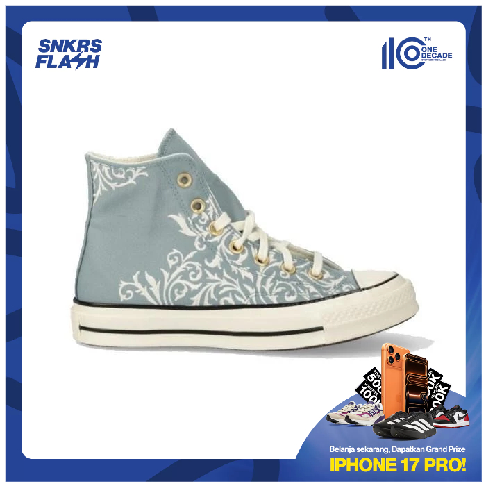 CONVERSE Ct 70 Hi Periwinkle Blue Sepatu Sneakers Wanita - A04624C - Size 36