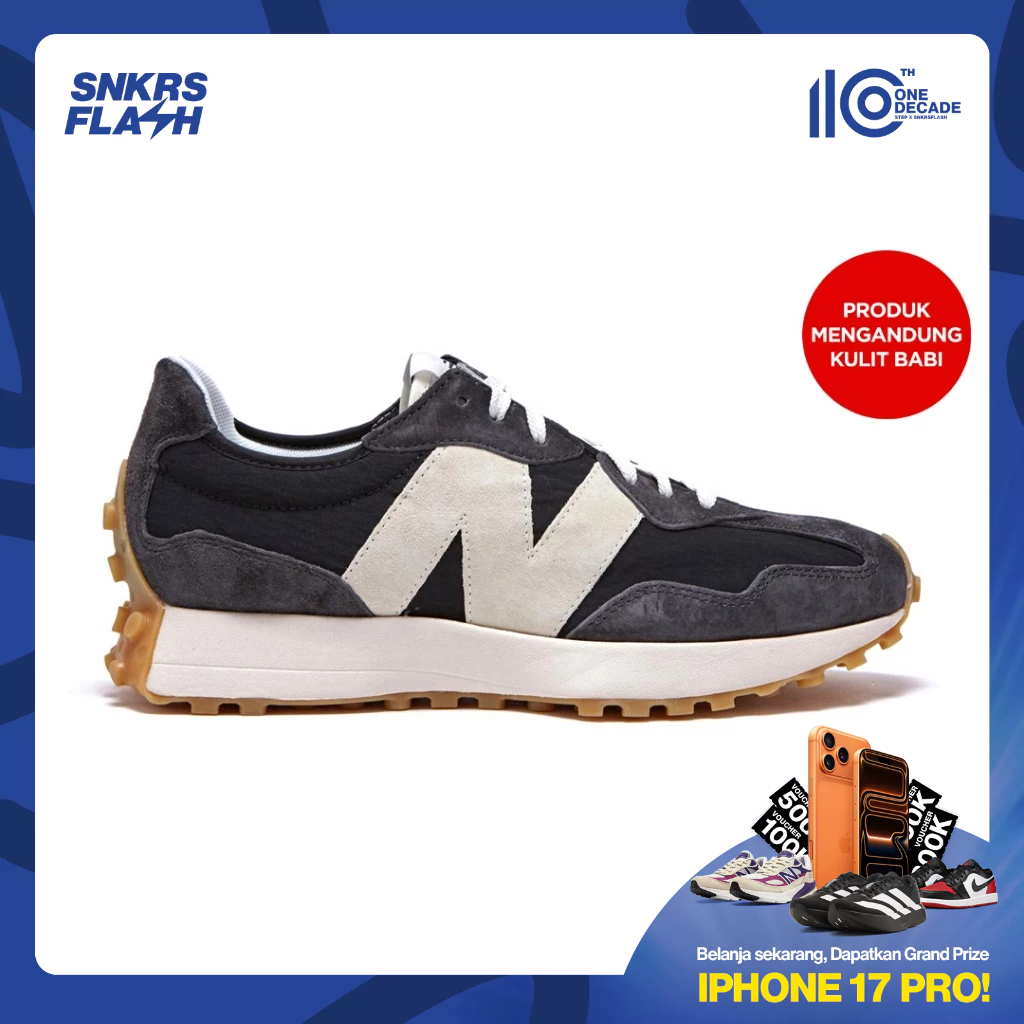 NEW BALANCE 327 BLACK PHANTOM Sepatu Sneakers Pria - MS327KB1