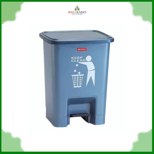 Lion Star Tempat Sampah Injak Plastik 10 Liter Lion Star C-13 / Kotak Sampah Pedal Dapur Kamar Mandi