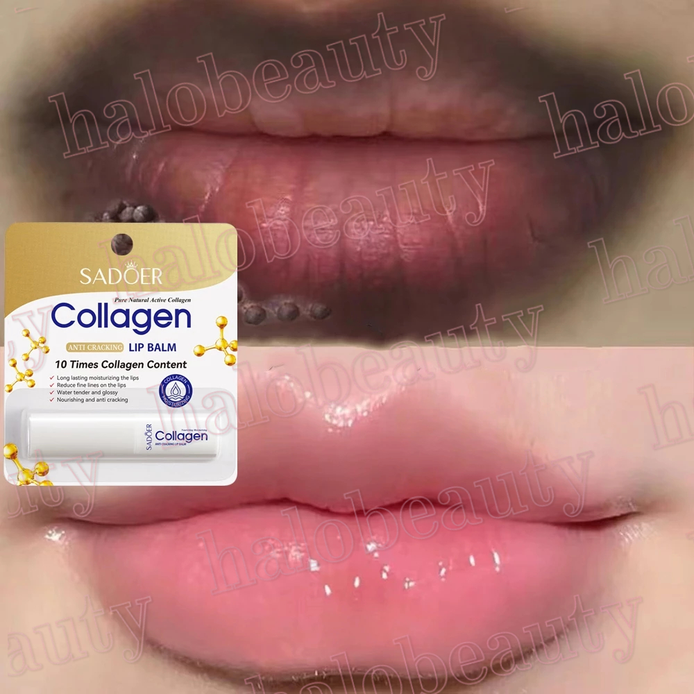 Collagen Lip Care Therapy Balm Stick  Lip Balm Stick Pelembab bibir Bibir hitam jadi merah Masker bi