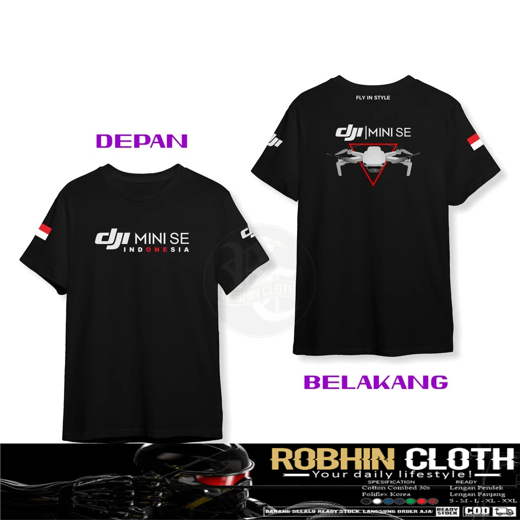 Kaos Baju DJI Drone DJI Mini SE DB Kaos Distro