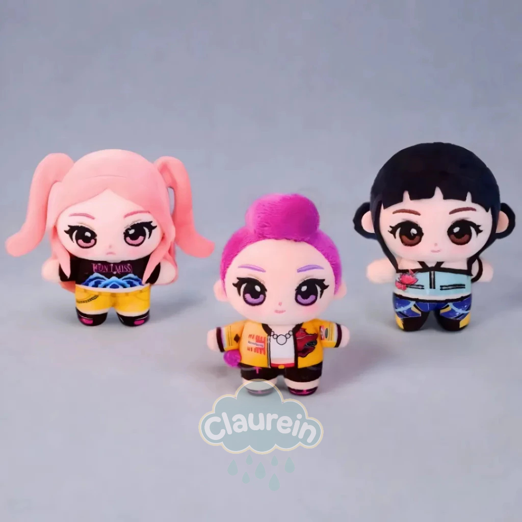 GANTUNGAN KUNCI BONEKA KPOP DEMON HUNTERS PLUSHY DOLL MAINAN KOLEKSI KARAKTER HUNTRIX RUMI MIRA ZOEY
