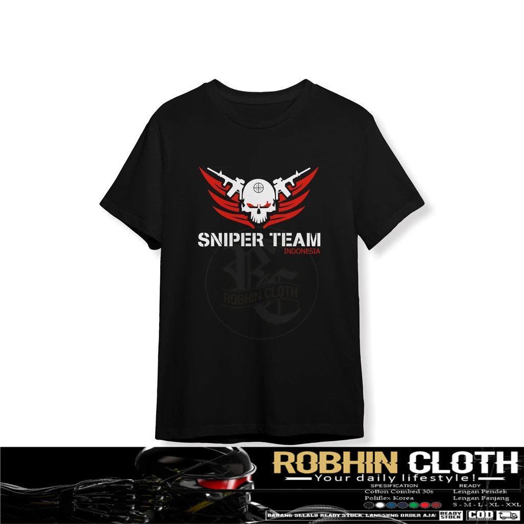 Kaos Baju Sniper Team Indonesia Baju Sport