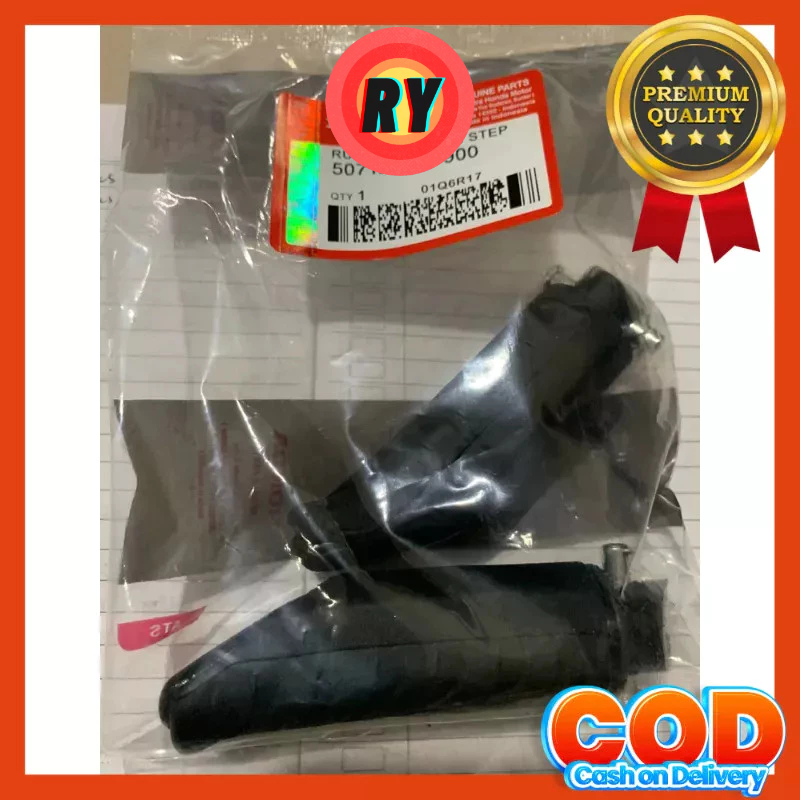 Footstep Pijakan Kaki Belakang BeaT FI / Street / Revo / Vario 125 / 150 ORI Karet + Besi
