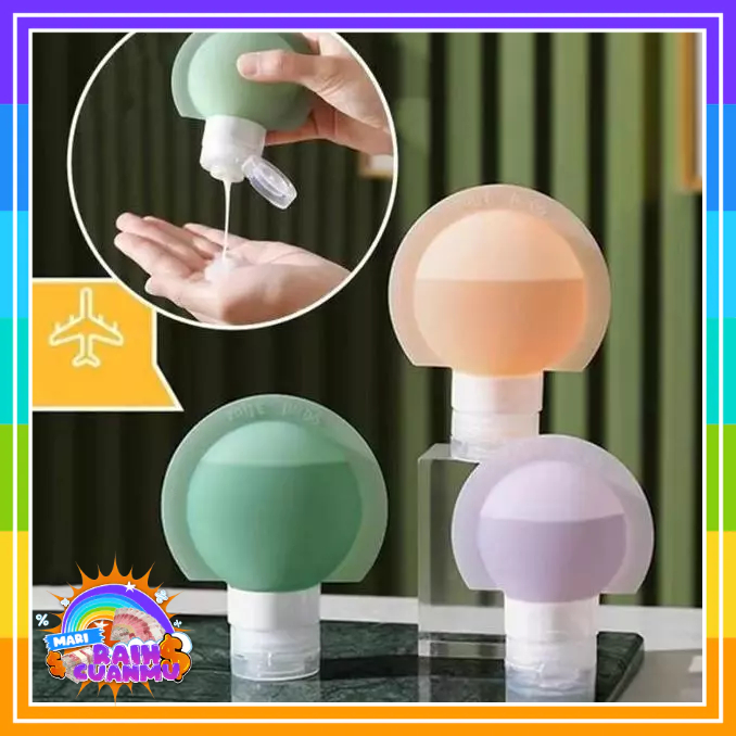 MRC Refil Botol Sabun Shampoo Mandi  Botol Sabun Lotion Traveling Soft Silikon Botol  Make up Mini T