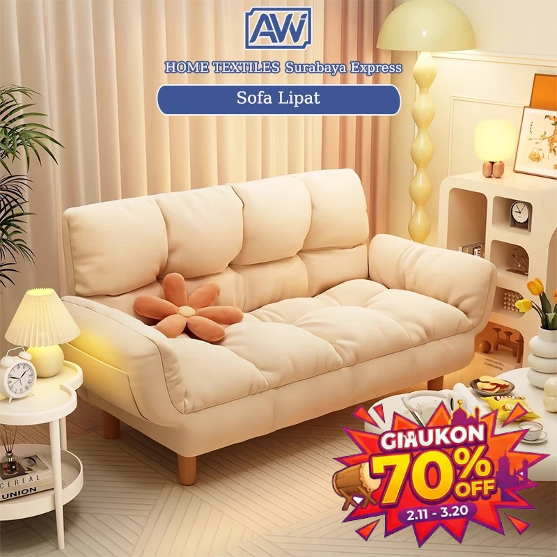 [Surabaya Express]Sofa Lipat Serbaguna dengan Desain Modern dan Fungsional Sofa Ruang Tamu Sofa Requ