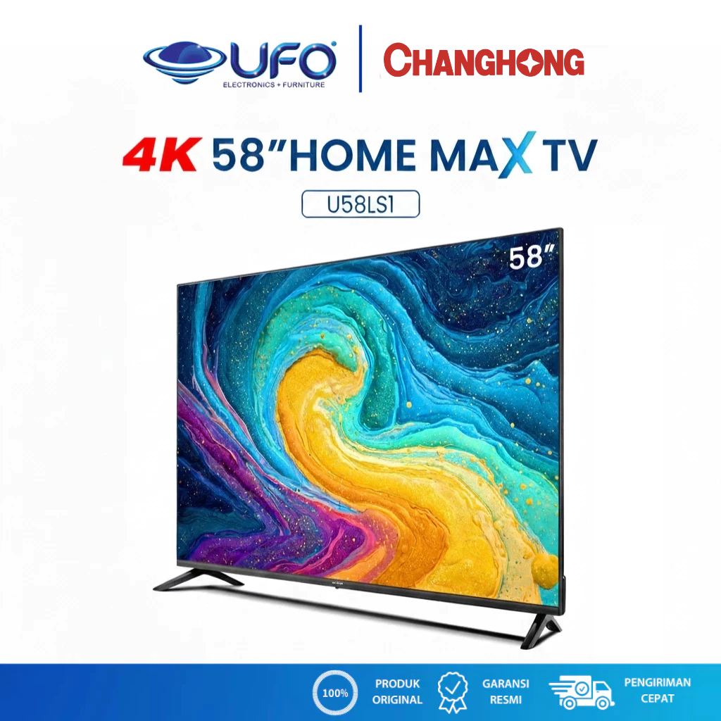 Changhong 58 Inch LED Smart Gooogle TV Home Max Dolby+ Audio 4K U58LS1 | LS1