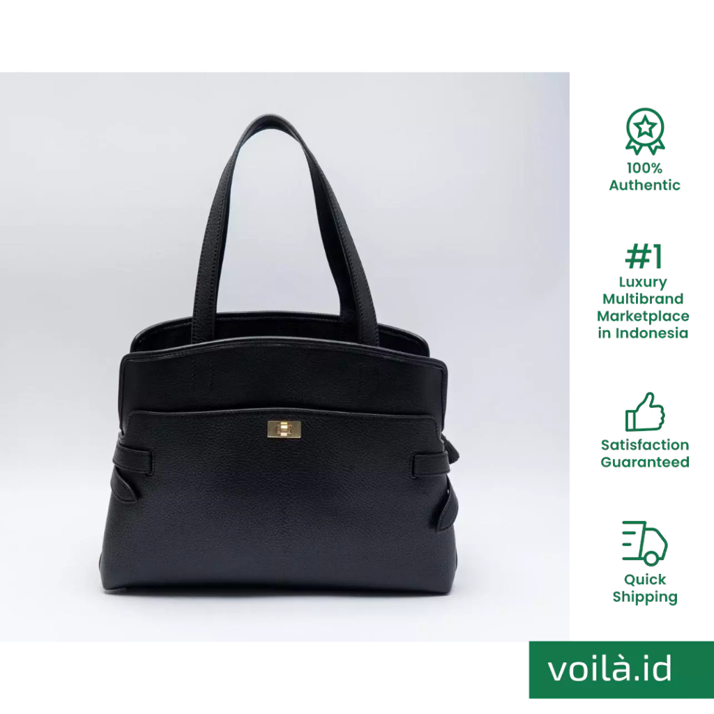 [12.12 Dealcember] Wilson Shoulder Bag Grain Leather Black