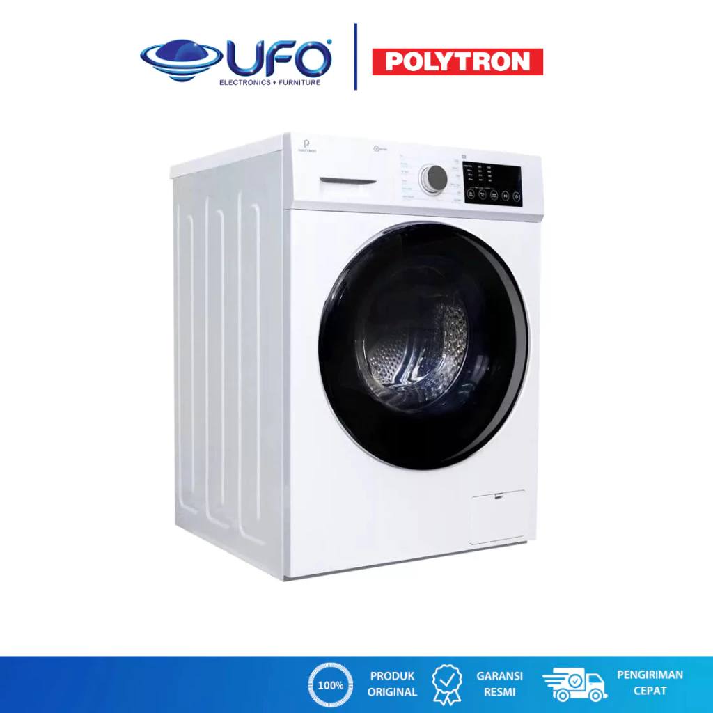 POLYTRON Mecin Cuci 11KG Washer Dryer Inverter PFL 1105H | PFL1105