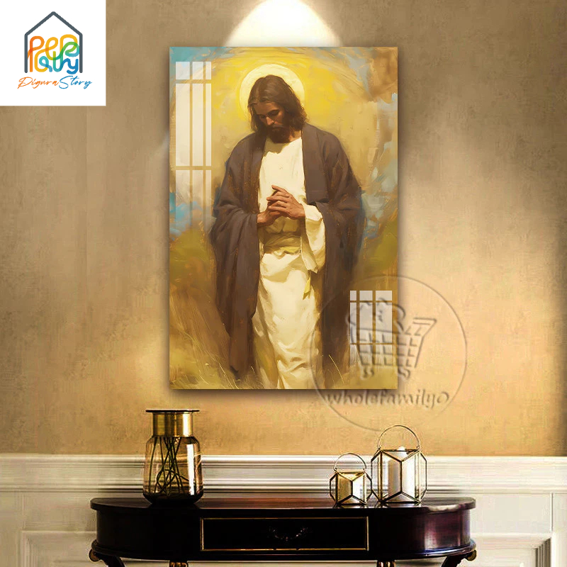 40x60cm Lukisan Hiasan Dinding Hari Paskah Lukisan Dinding Yesus Dekorasi Ruang Tamu Lukisan Dinding