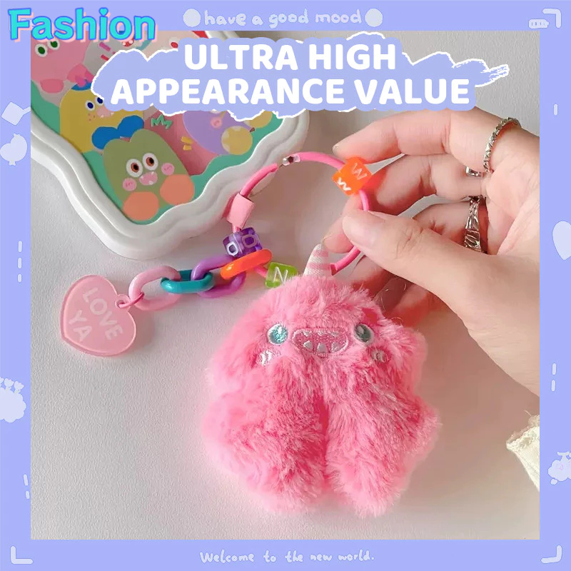 Liontin Boneka Unicorn Buatan Tangan Kreatif DIY Gantungan Kunci Monster Kecil-fa