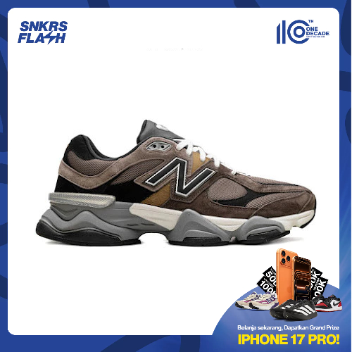 NEW BALANCE 9060 DARK MUSHROOM BROWN Sepatu Sneakers Pria