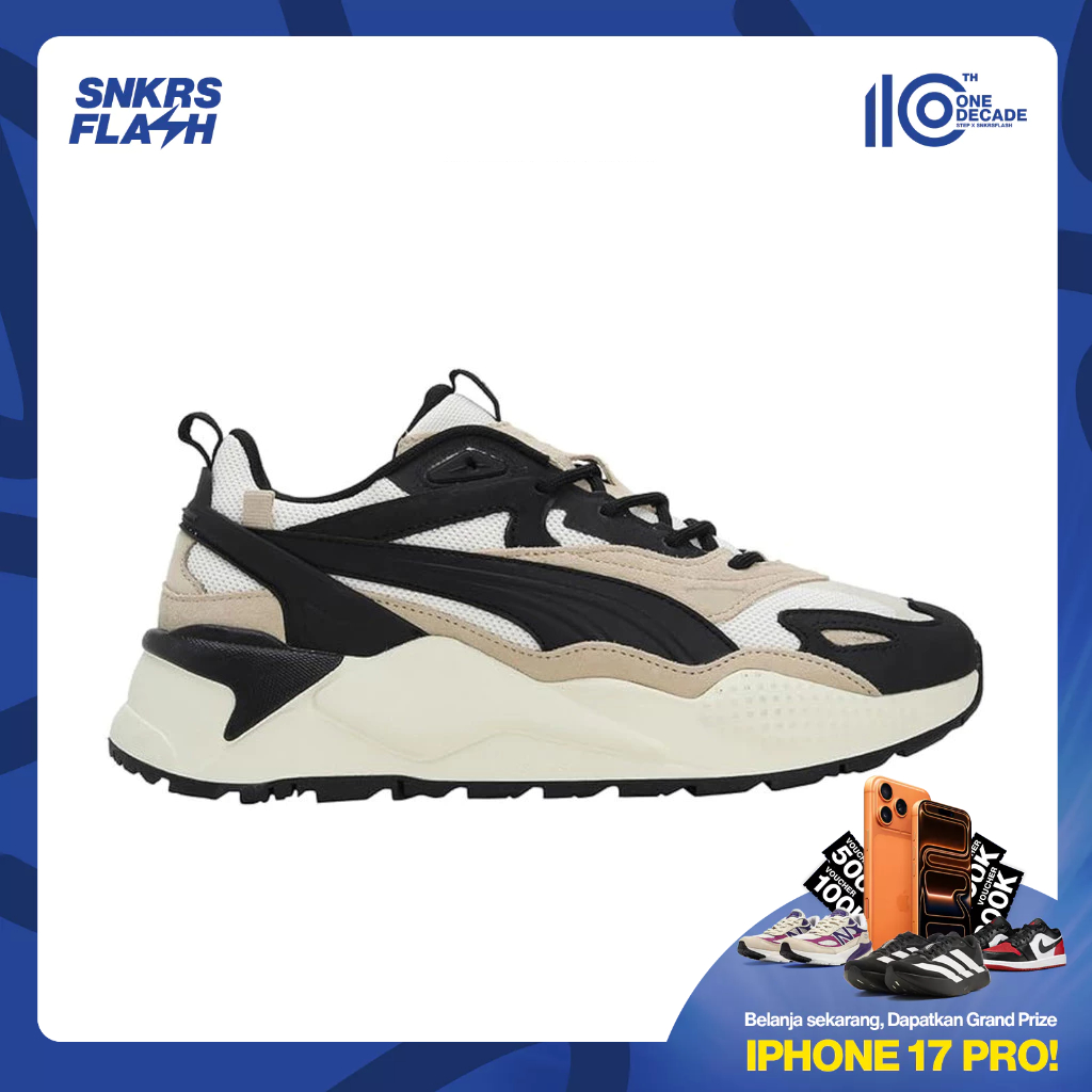 PUMA Rs-X Efekt Prm Frosted Black Sepatu Sneakers Pria - 39077610 - Size 46