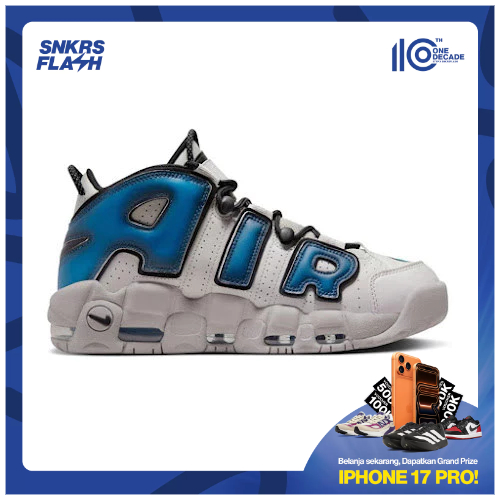 NIKE Air More Uptempo 96 Industrial Blue Sepatu Sneakers Pria - FD5573001