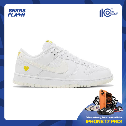 NIKE DUNK LOW WHITE YELLOW Sepatu Sneakers Wanita - FD0803100