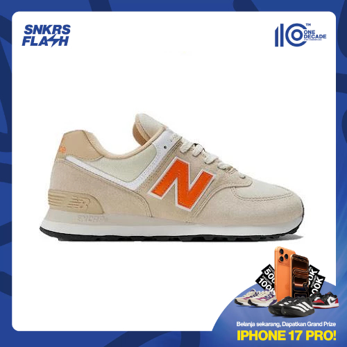 NEW BALANCE 574 Chicken Bone Orange Sepatu Sneakers Unisex - U574HBO - Size 44