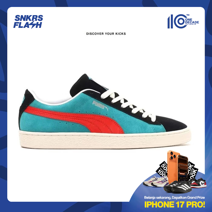 PUMA Suede Vtg Kamen Rider Atmos Green Lagoon Sepatu Sneakers Pria - 39496701