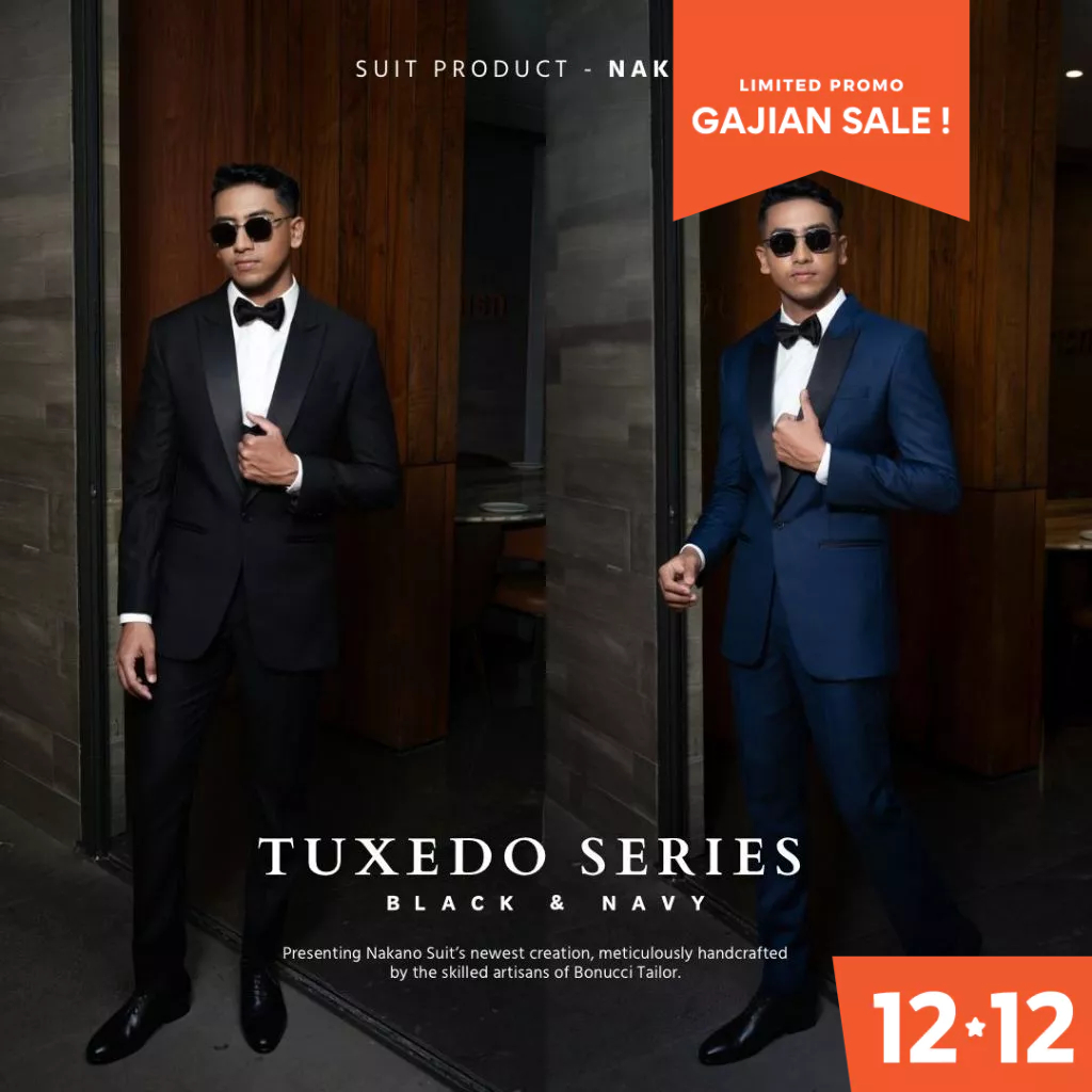 NAKANO TUXEDO SET - Setelan Jas & Celana Tuxedo Formal Pria Slim Fit Premium
