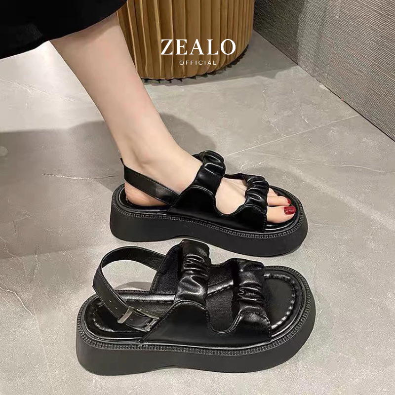 Zealo.Shoes 291 Sandal Wedges Wanita Tali Fashion Korea Cantik