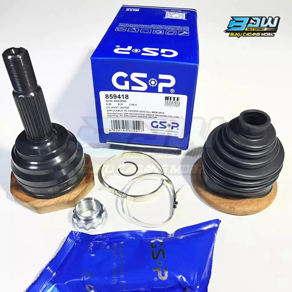 CV Joint Outer As Roda Luar Kanan /  Kiri Toyota Yaris Vios 2014-2016 GSP 859418