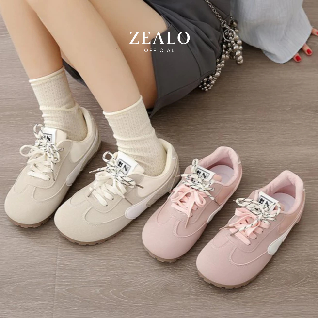 Zealo 395 Sepatu  Korea Wanita Sneakers Casual Sporty Ringan Trendi