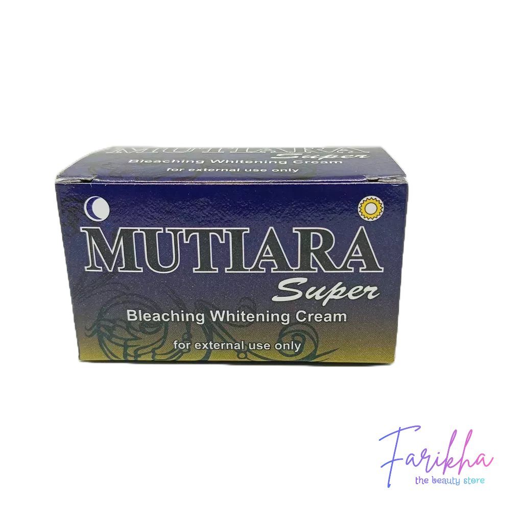 MUTIARA Super Bleaching Whitening cream krim siang dan malam