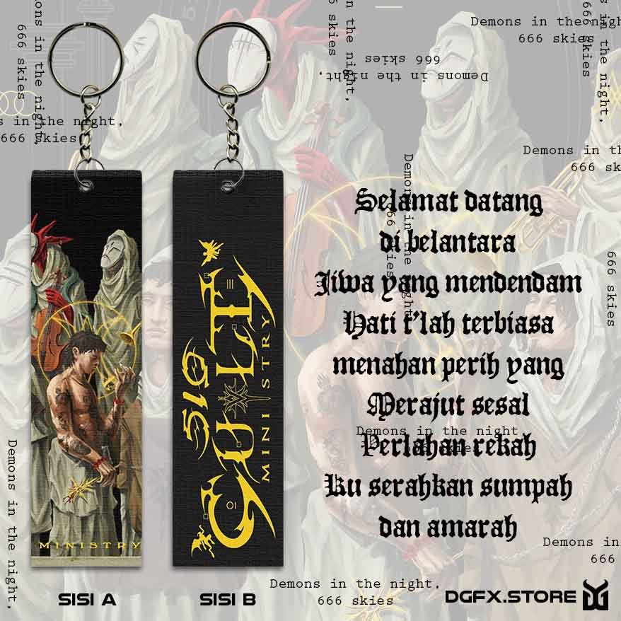 gantungan kunci 510 band - 510 mimbar - 510 cult ministry - merchandise band | DGFX STORE