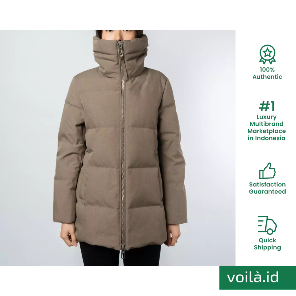 Jaket Winter Melody Soraga Wide Crater Down Jacket Mocha Brown