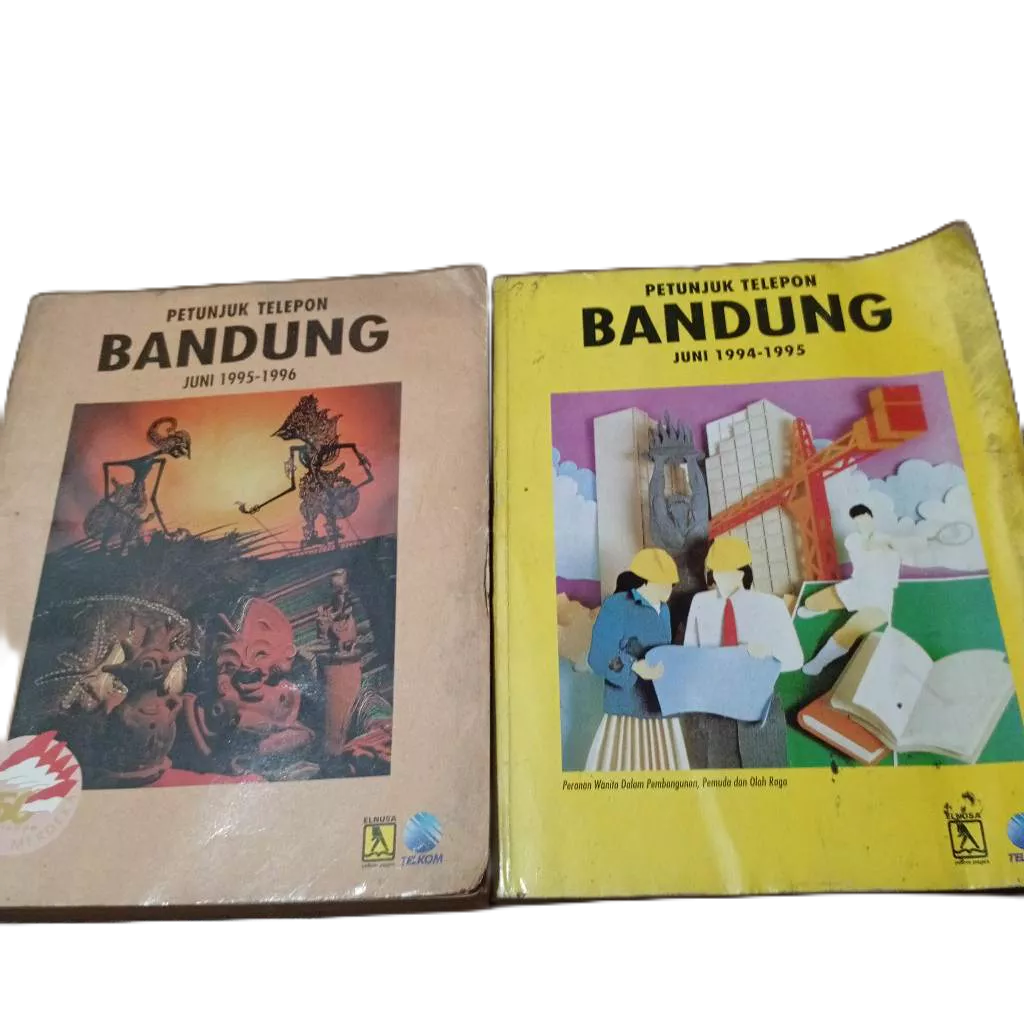 Buku petunjuk telepon jadul aneka kota di indonesia