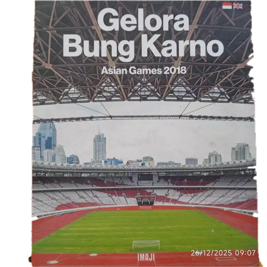buku gelora bung karno asian games 2018 banyak foto 88 hal bilingual
