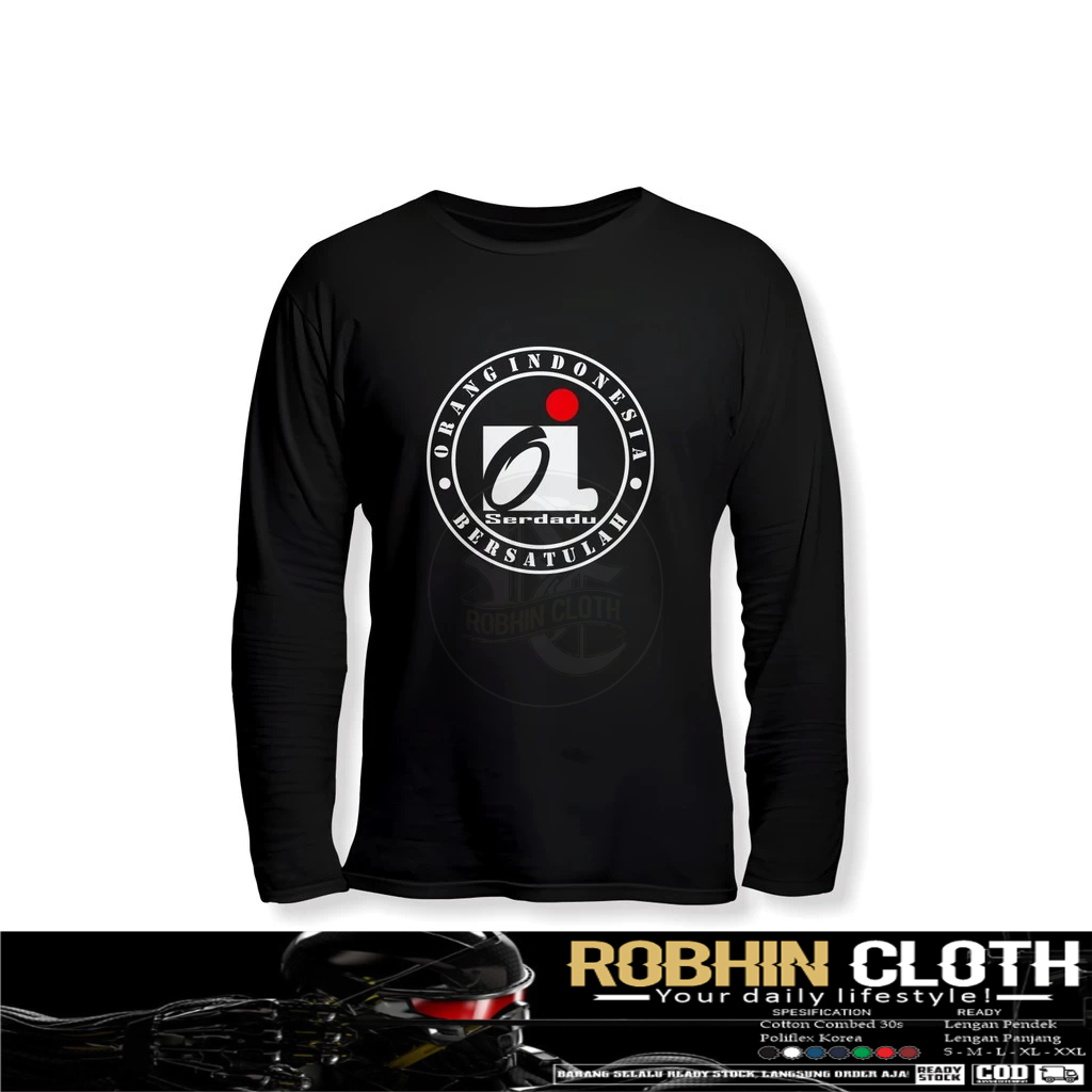Kaos Baju OI Serdadu Iwan Fals Lengan Panjang Baju Musik