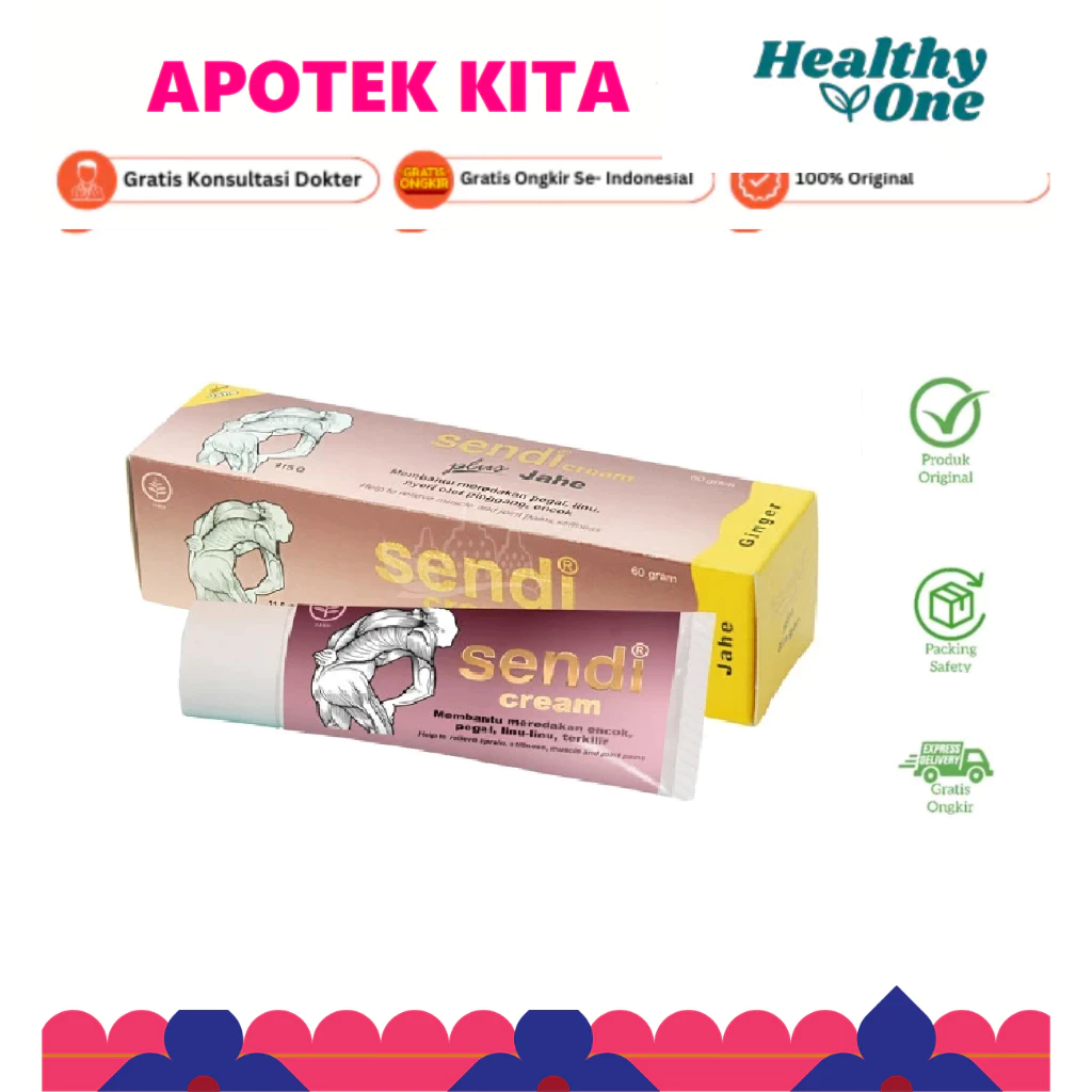 SENDI CREAM JAHE TUBE 60 GR
