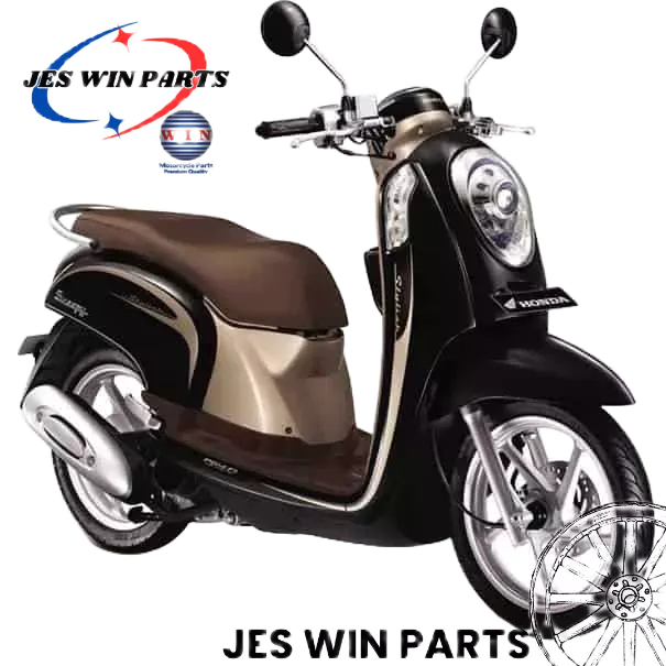 Full Set Body HONDA SCOOPY FI HITAM 2013 2014 2015  (KASAR & HALUS) ORIGINAL WIN - COVER BODY FULL S
