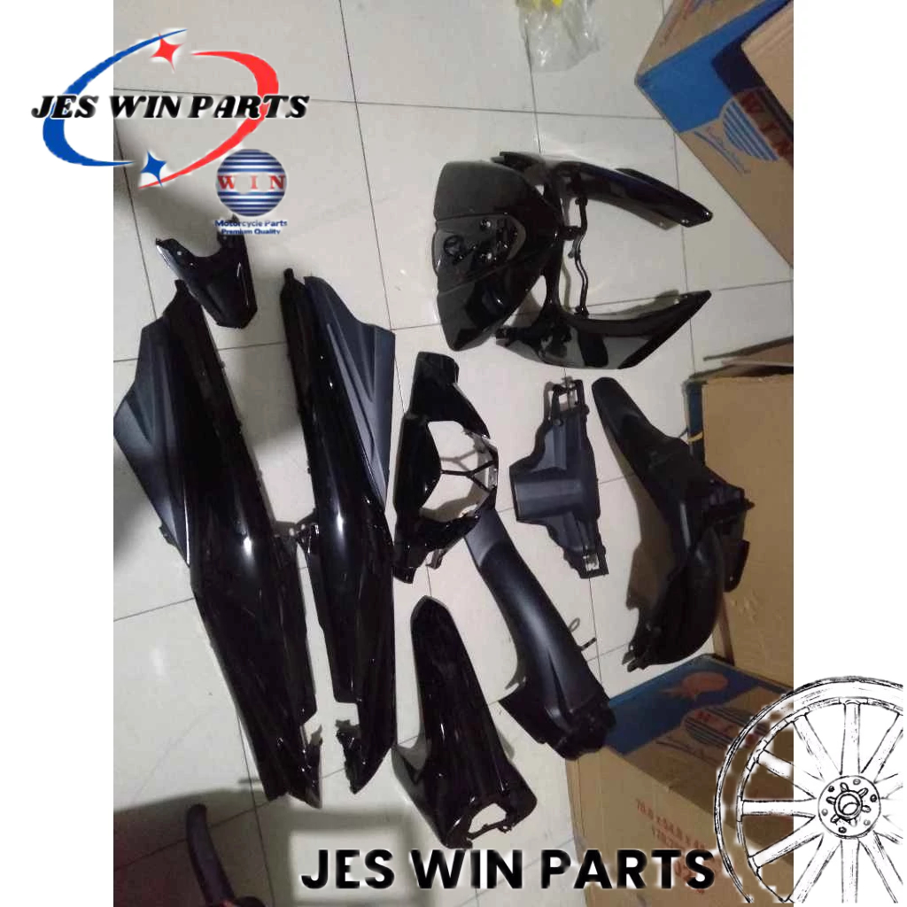 Full Set Body Vega ZR 2008 2009 2010 2011 2012 2013 HITAM (KASAR & HALUS) ORIGINAL WIN - COVER BODY 