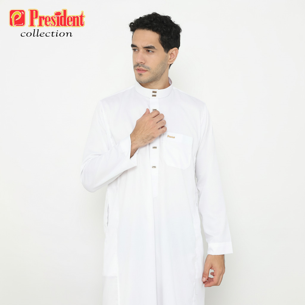 PRESIDENT – GAMIS SALADIN OBLONG Gamis Pria Premium Gamis pria Muslim Bahan Katun Import Adem