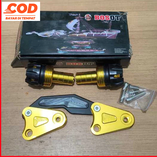 Frame slider nmax lama jalu knalpot nmax lama gold