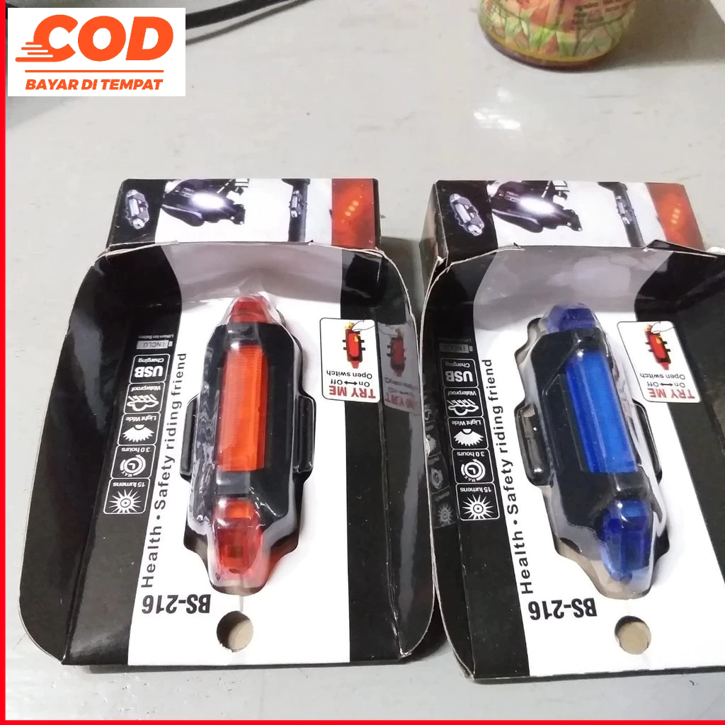 Lampu Rem Sepeda Led Charger - Lampu Rem Sepeda Gunung