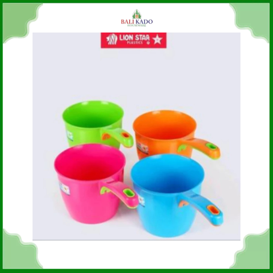 Lion Star Gayung Air Plastik Tebal 1,6 Liter RW-3 / Gayung Mandi Polos Rossa Lion Star RW-3