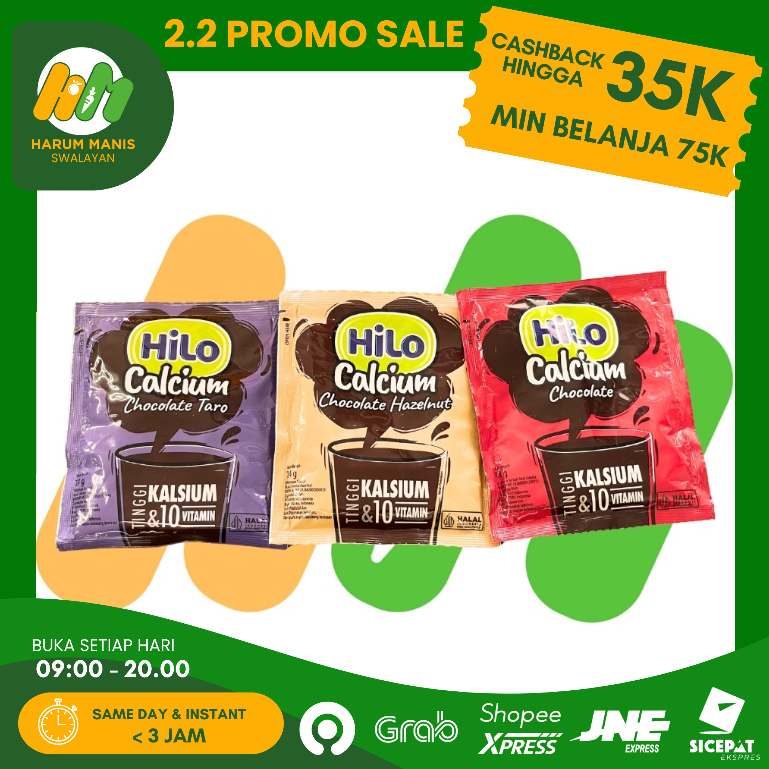 HILO SUSU CALCIUM / SUSU BUBUK HILO SACHET