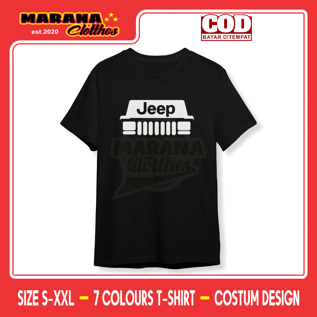 Kaos Jeep Siluet 2 Baju Otomotif